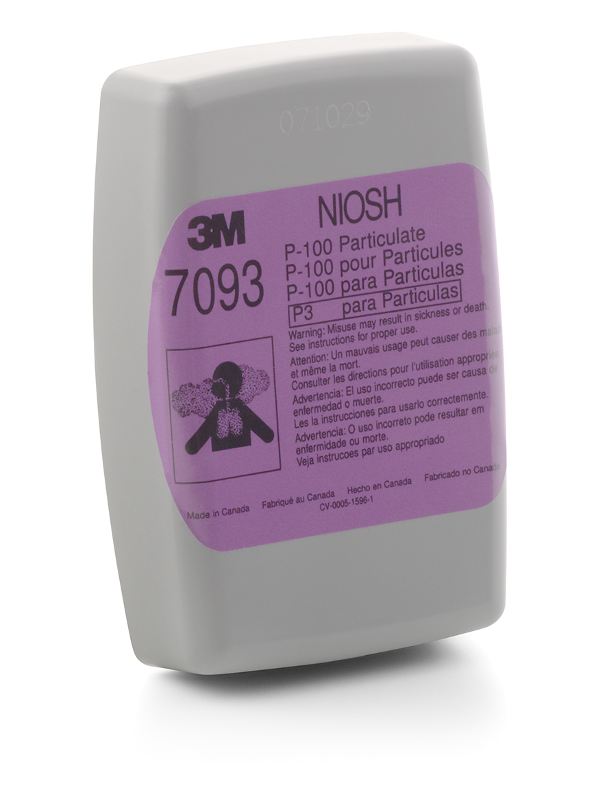 Filtro 3M 7093 P100 – Protección contra partículas y vapores químicos