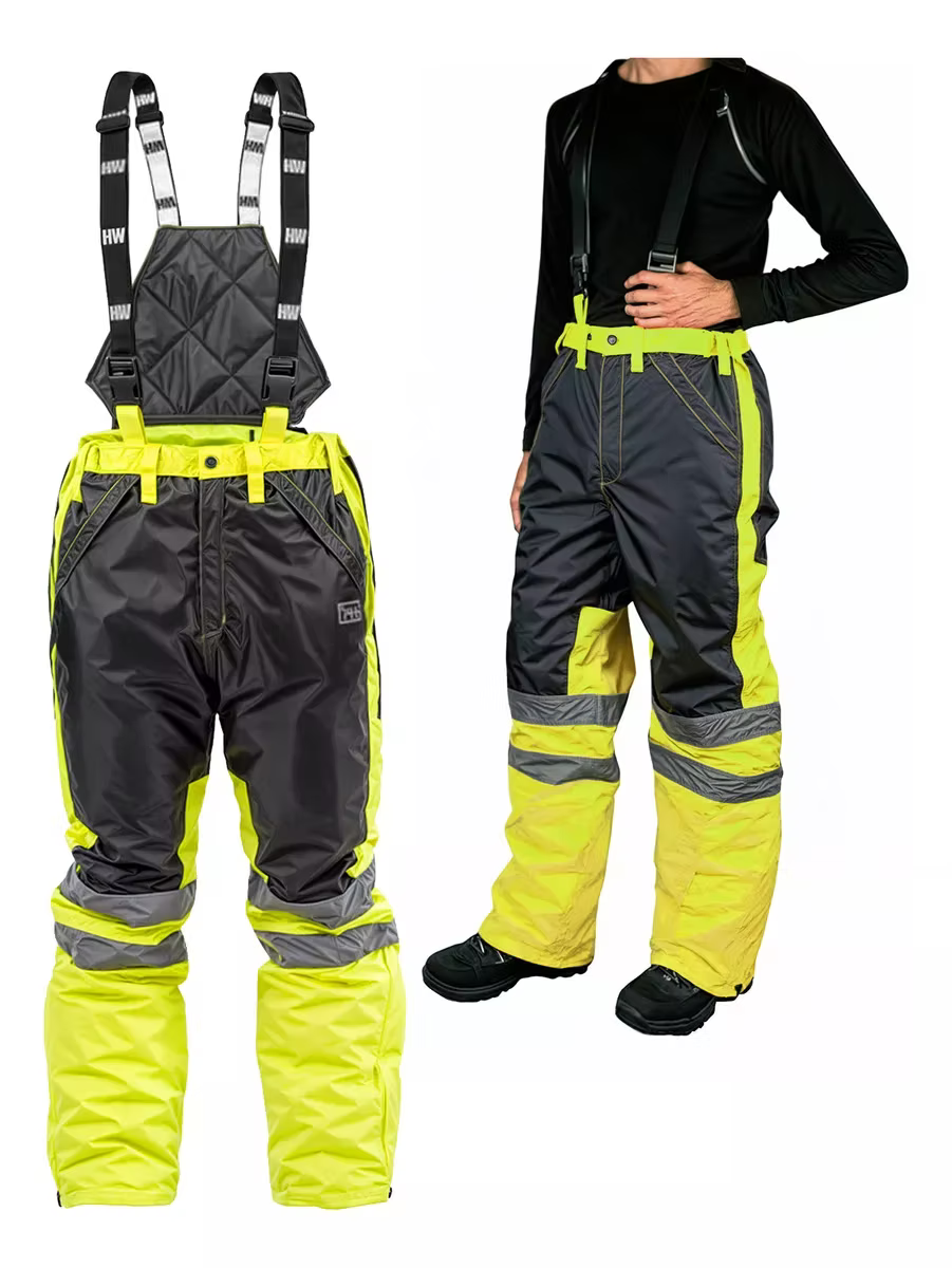 Jardinera Reflectiva HW Siberia Amarillo Fluor – Alta Visibilidad, Impermeable, Térmica