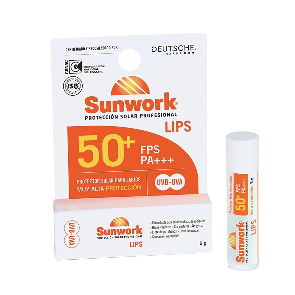 PROTECTOR LABIAL LIPS FPS 50+ SUNWORK