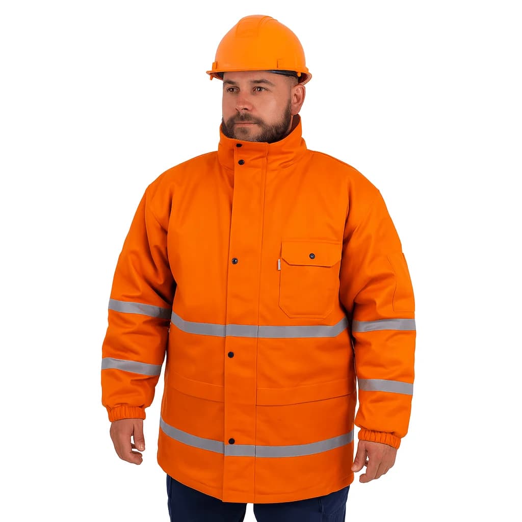 PARKA LONA NARANJA