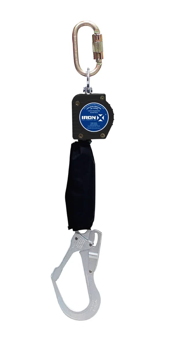 EQUIPO RETRACTIL TIPO PFL SIMPLE 1,8 METROS CINTA IRON-X