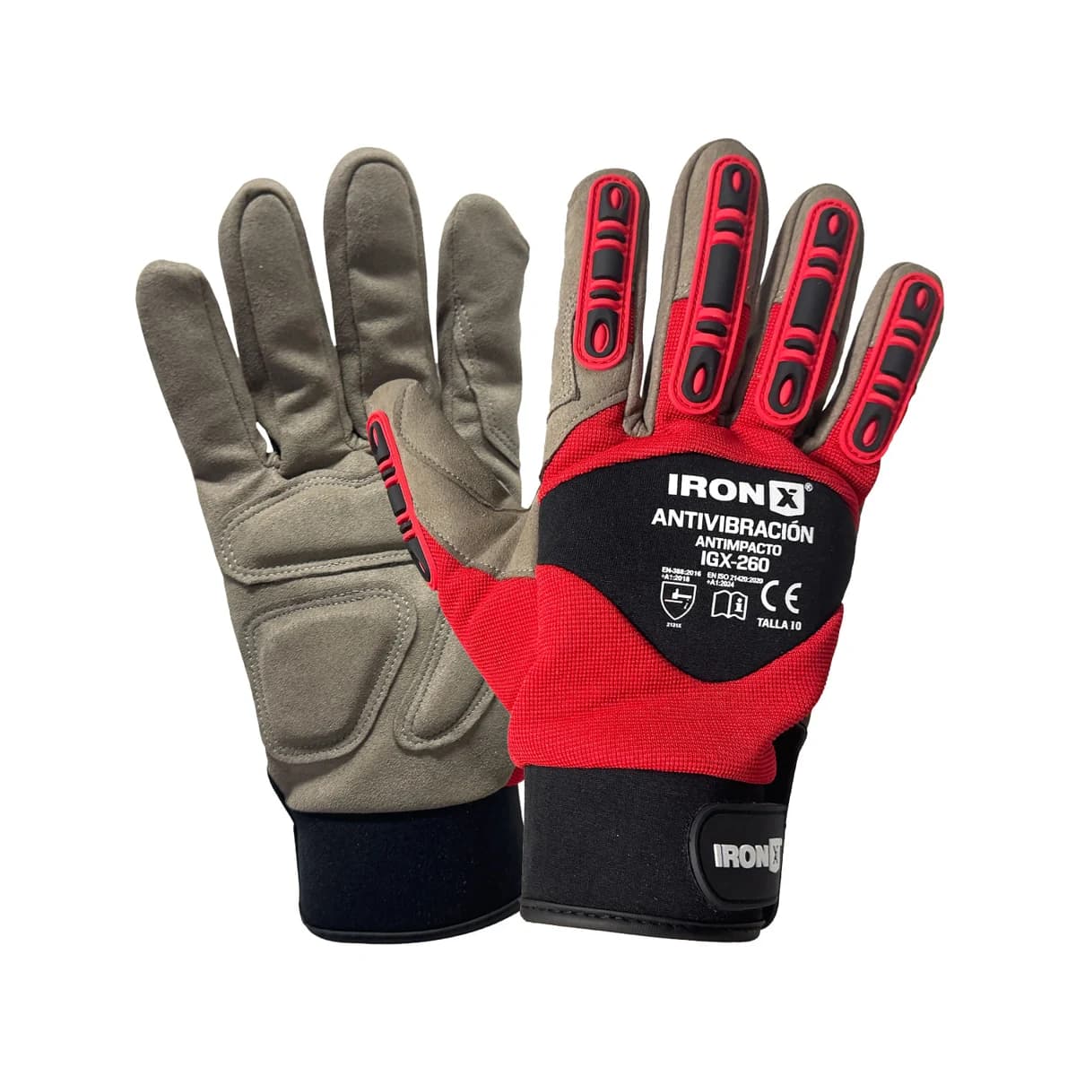 GUANTE ANTI-IMPACTO ANTIVIBRACIÓN IGX-260 IRON-X