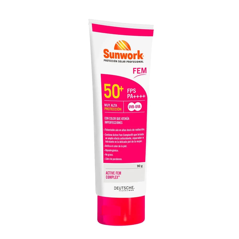 PROTECTOR SOLAR FEMENINO 50+ SUNWORK