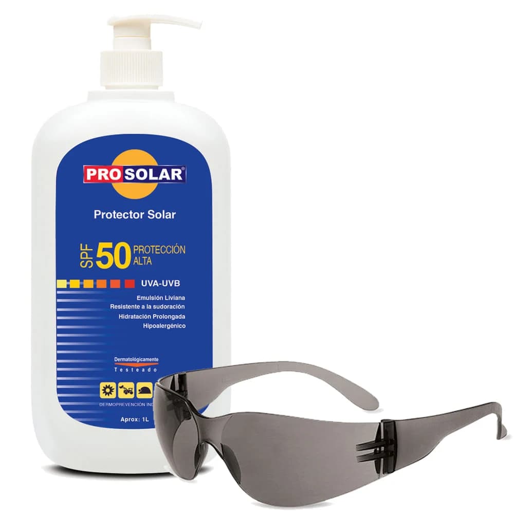KIT PROSOLAR 1 LITRO + LENTE UVEX
