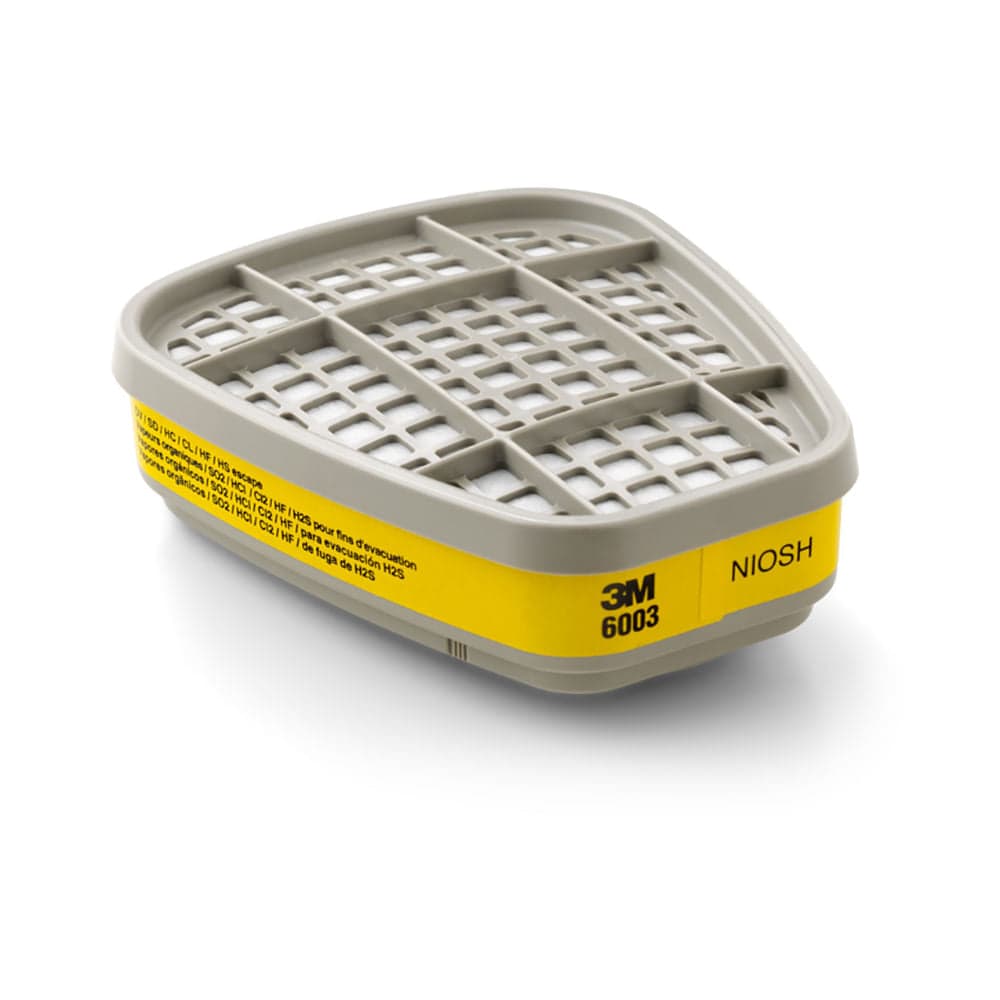 Cartucho 3M 6003 para Vapores Orgánicos y Gases Ácidos (1 unidad)
