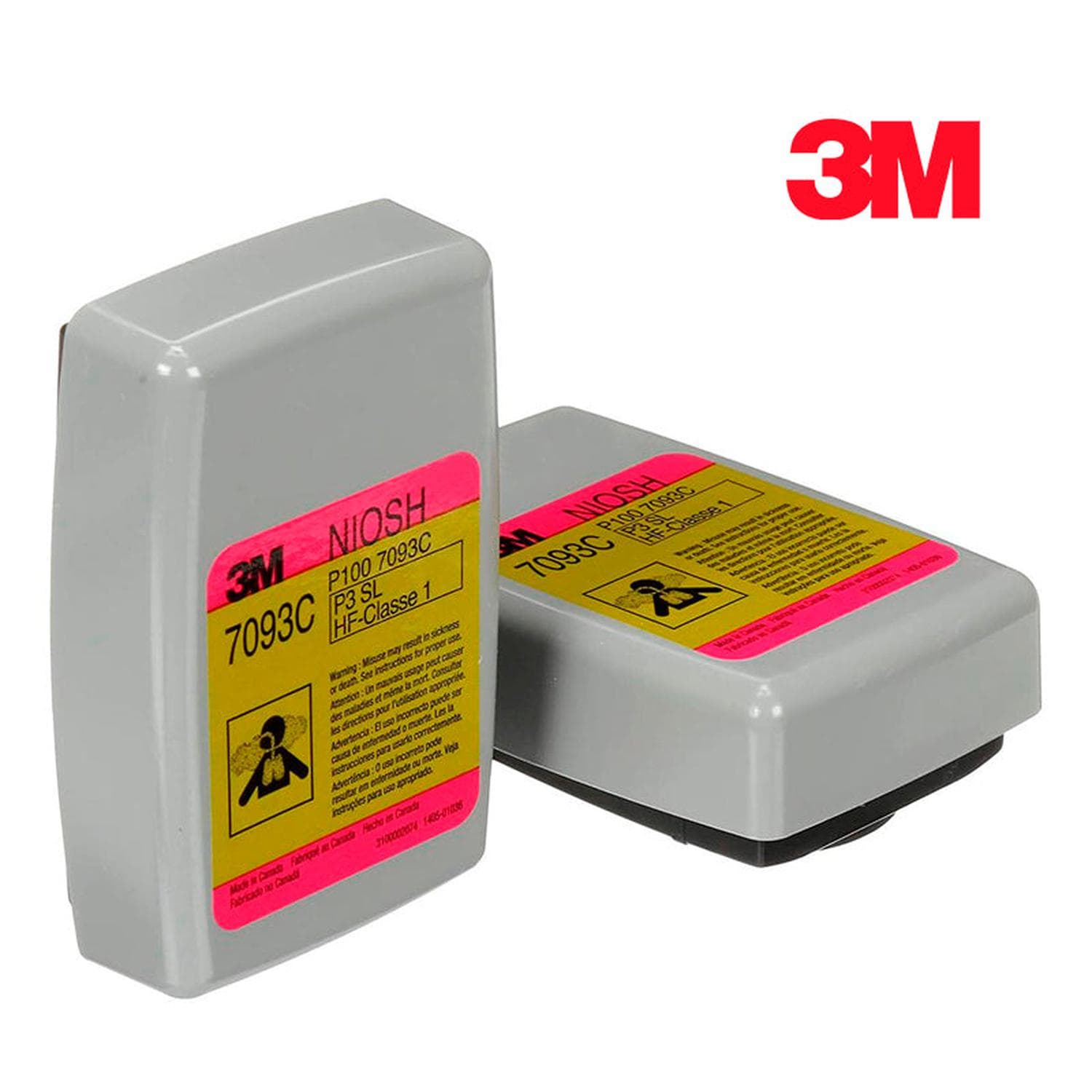 Filtro 3M 7093C Mixto P100 para Vapores Orgánicos y Gases Ácidos (1 unidad)
