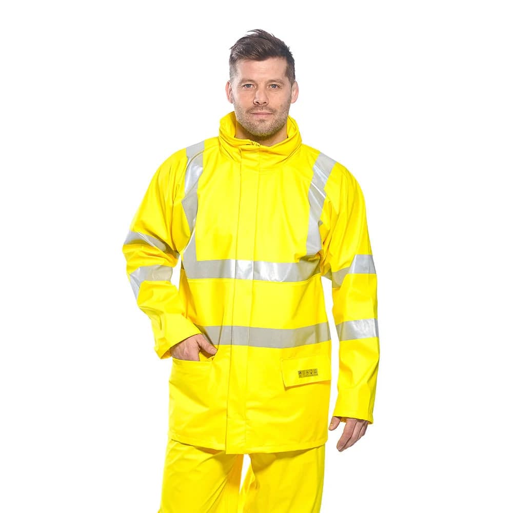 CHAQUETA IMPERMEABLE ALTA VISIBILIDAD SEALTEX FLAME