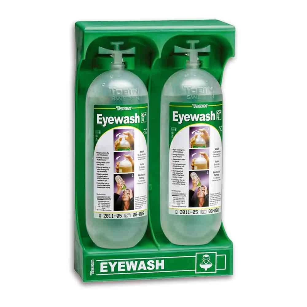 LAVAOJOS ESTACION DE PARED CON 2 BOTELLAS TOBIN