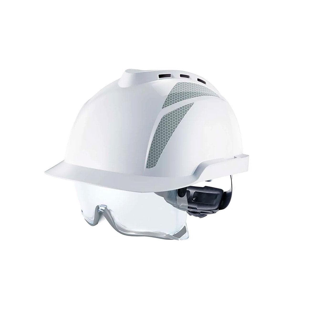 Casco MSA V-Gard 930 Ventilado Blanco con Gafas Integradas (1 unidad)